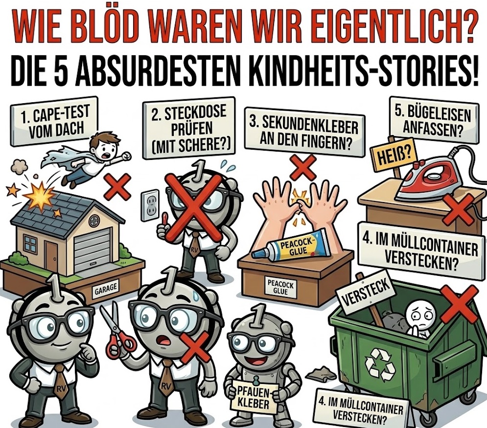 Wie Blöd waren wir eigentlich? Die 5 Absurdesten KINDHEITS-STORIES!