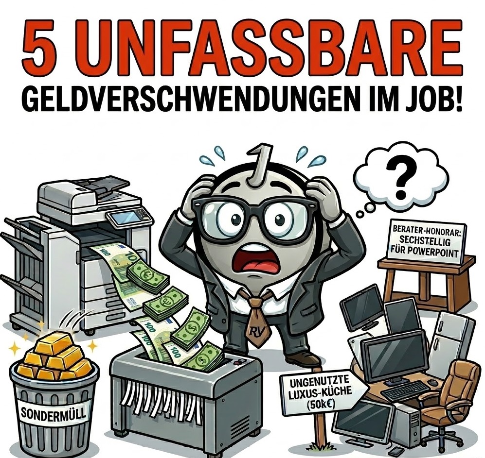Völlig absurd: 5 unfassbare Geldverschwendungen im Job, die man kaum glauben kann!