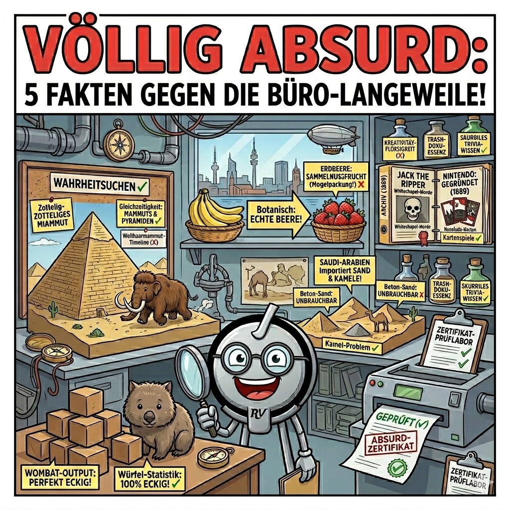 VÖLLIG ABSURD: DIE 5 SKURRILSTEN FAKTEN, DIE JEDE BÜRO-LANGWEILE SOFORT KILLEN!