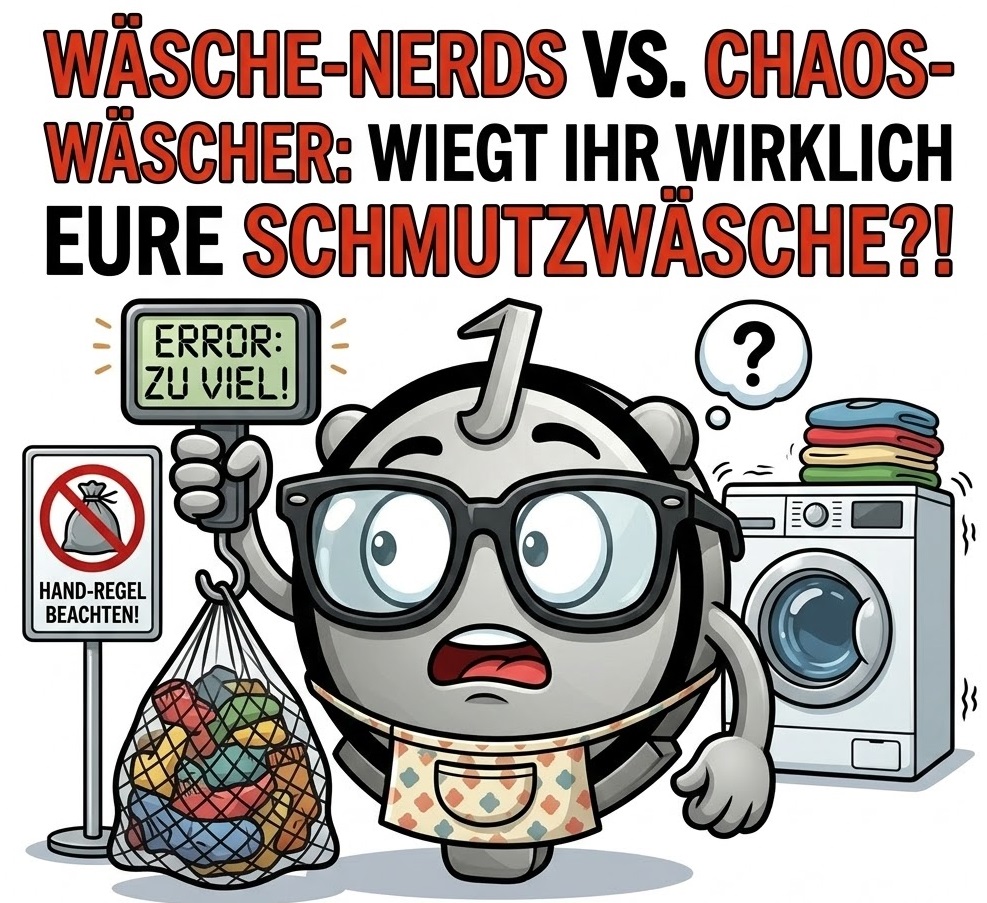 Wasch-Nerds vs. Chaos-Wäscher: Wiegt ihr wirklich eure Schmutzwäsche?!